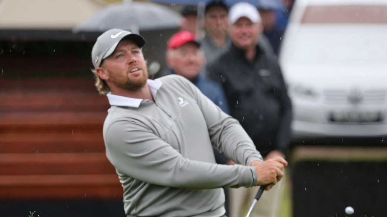 South African Golfer Thriston Lawrence in Contention at The Open in Royal Troon