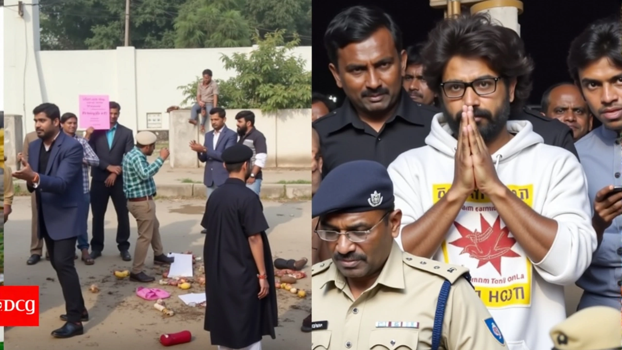 Tense Political Clash: BRS and Congress at Odds After Allu Arjun's Residence Vandalized